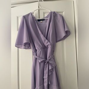 Purple tie dress